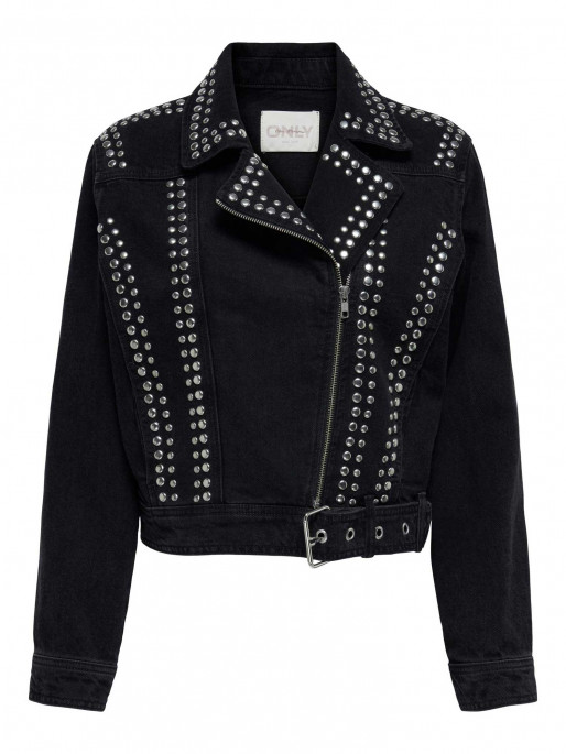 ONLY Geaca Onlgilla Ls Stud Dnm Biker Cro
