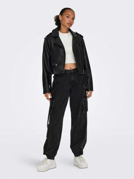 ONLY Geaca Onllouie Faux Leather Biker Otw