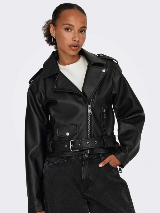 ONLY Geaca Onllouie Faux Leather Biker Otw