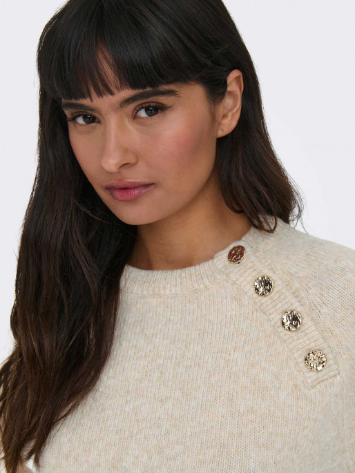 ONLY Pulover Onlemma Ls Button Oneck Knt