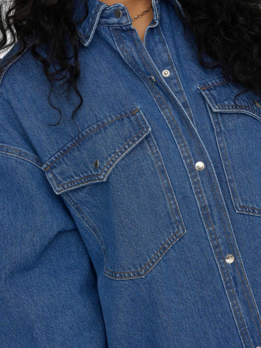 ONLY Camasa Onlfloyd Ls Ovs Dnm Red Azg