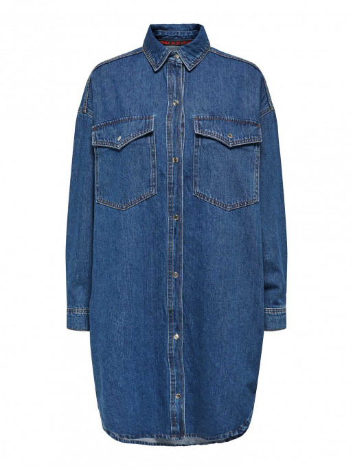 ONLY Camasa Onlfloyd Ls Ovs Dnm Red Azg