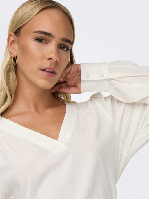 ONLY Camasa Onlella Ls V-Neck Top Wvn