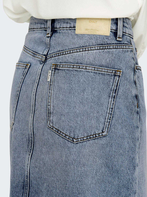ONLY Φούστα Onlayoe Hw Front Slit Midi Dnm