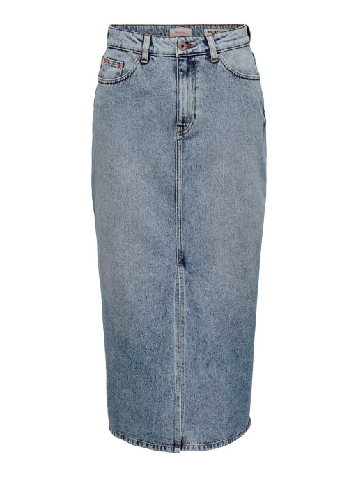 ONLY Φούστα Onlayoe Hw Front Slit Midi Dnm