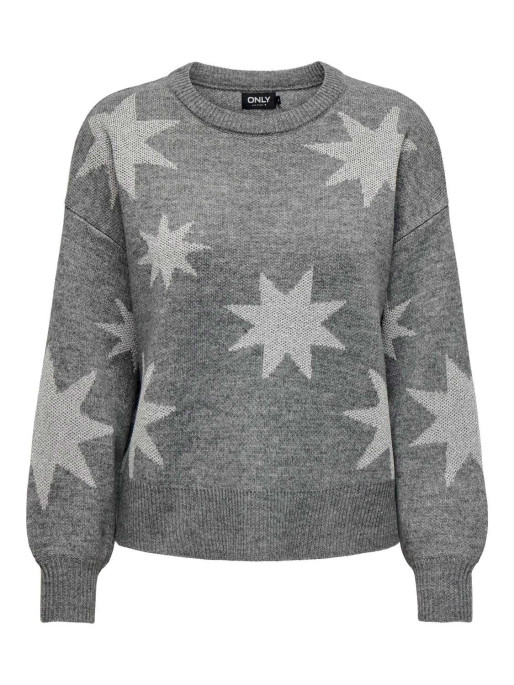 ONLY Pulover Onlrosie Ls O-Neck Glitter Knt