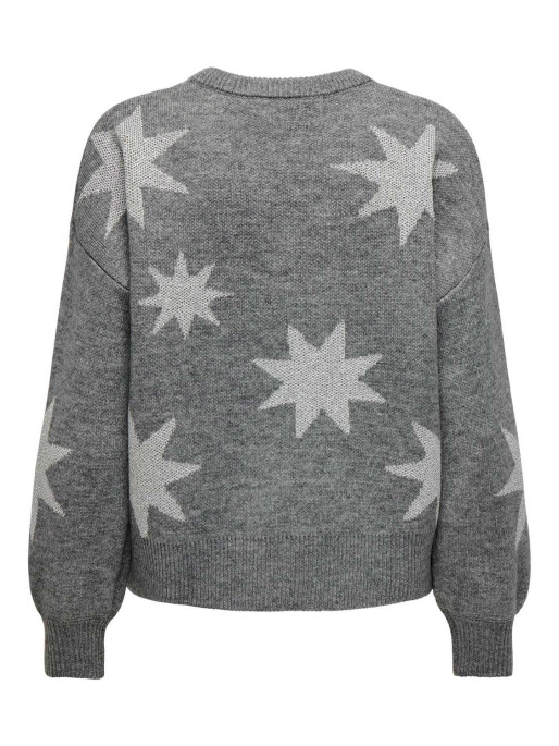 ONLY Pulover Onlrosie Ls O-Neck Glitter Knt