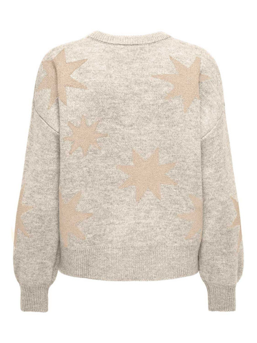 ONLY Pulover Onlrosie Ls O-Neck Glitter Knt