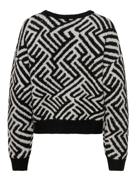 ONLY ONLTARA LIFE LS JQ O-NECK KNT Sweater