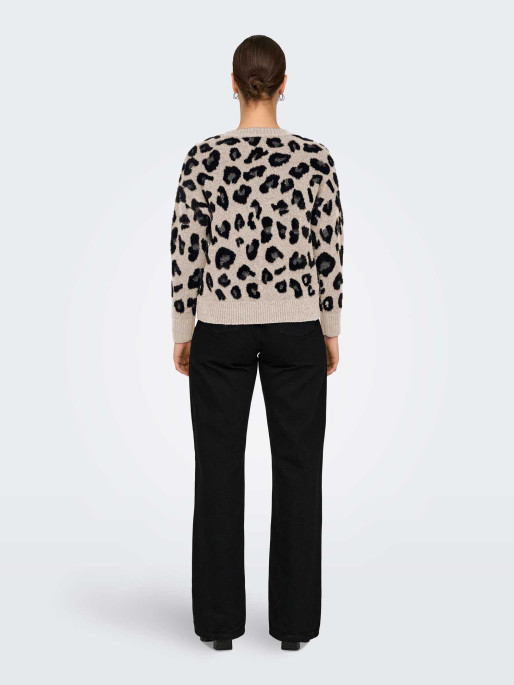 ONLY ONLSARA LS JQ GLITTER O-NECK KNT Sweater