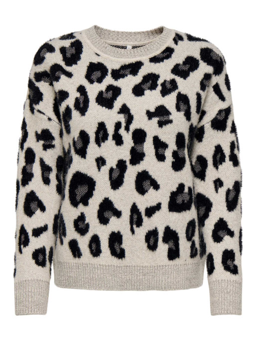 ONLY ONLSARA LS JQ GLITTER O-NECK KNT Sweater