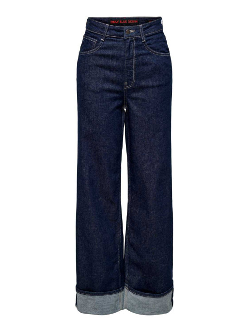 ONLY Blugi Onlmercer Hw Wide Fold Up red Dnm Dcc