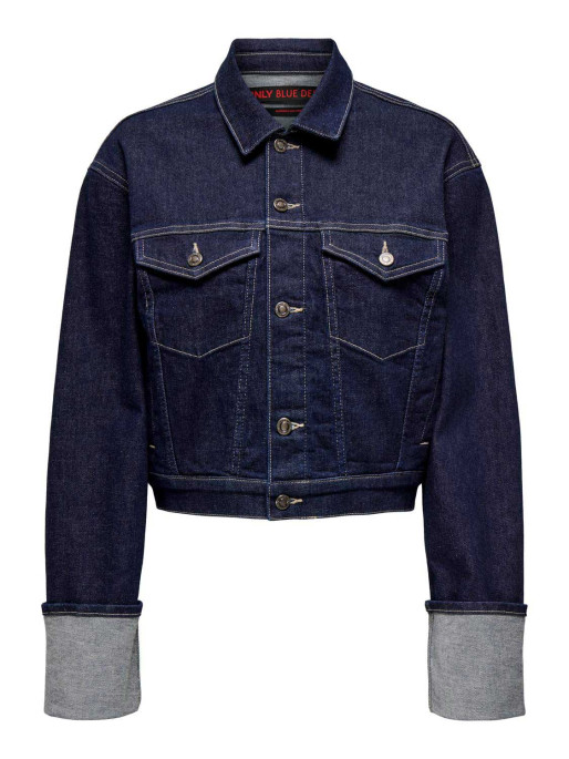 ONLY ONLMERCER LS FOLD UP JACKET RED DNM DCC