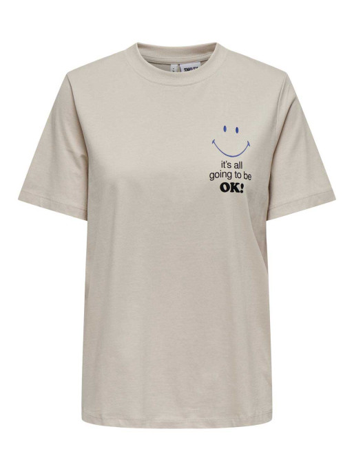 ONLY ONLSMILEY LIFE S/S O-NECK TOP BOX JRS T-shirt