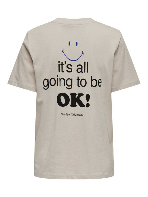 ONLY ONLSMILEY LIFE S/S O-NECK TOP BOX JRS T-shirt