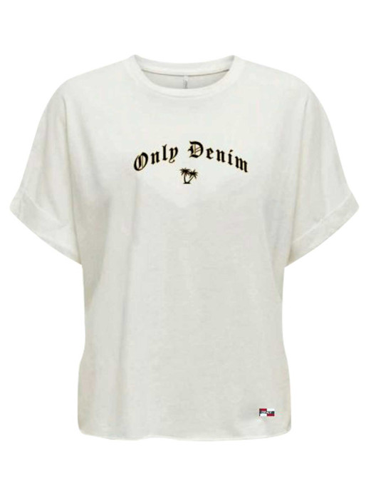 ONLY ONLPAMELA S/S FOLD UP TEE CS JRS T-shirt