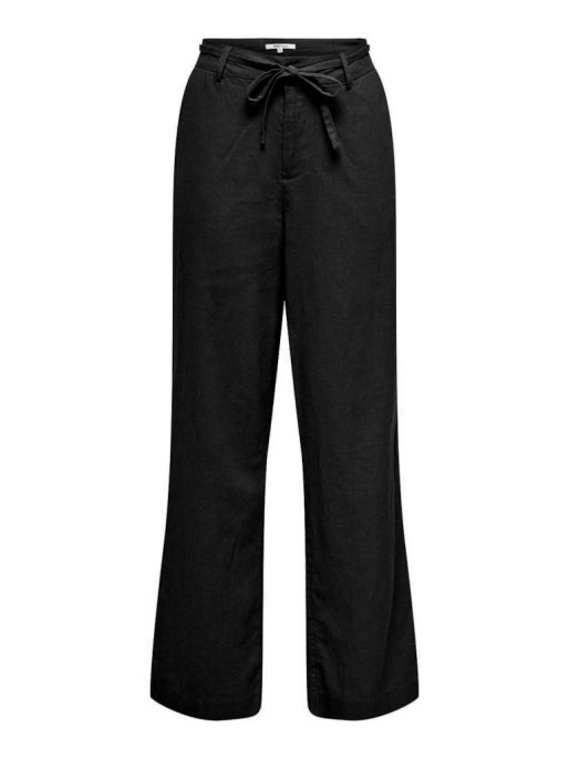 ONLY Women's Pants ONLCARO MW Linen BL STR Belt Pant CC TLR