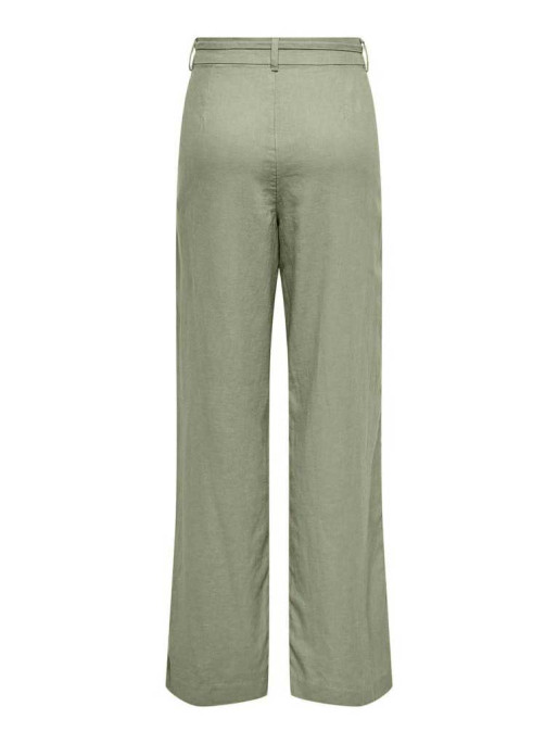 ONLY Women's Pants ONLCARO MW Linen BL STR Belt Pant CC TLR