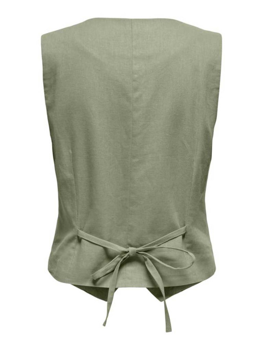 ONLY Women's Vest ONLCARO S/L Linen Blend Vest CC TLR
