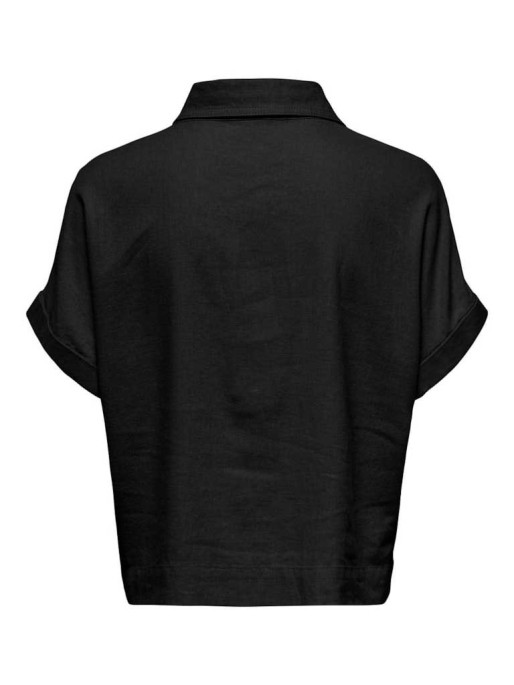 ONLY Women's Shirt ONLCARO S/S Linen BL Boxy Shirt CC PNT