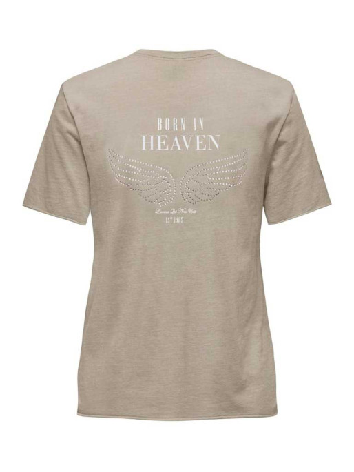 ONLY T-shirt ONLLUCY LIFE REG S/S DETAIL GLIT TOP JRS