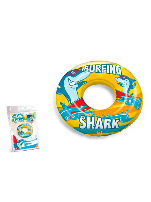 KIDS MOVIE HEROES Colac gonflabil Surfing Shark