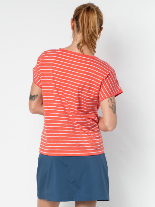 JACK WOLFSKIN Тениска TRAVEL STRIPED T WOMEN