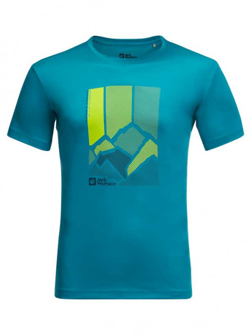 JACK WOLFSKIN Κοντομάνικη Μπλούζα PEAK GRAPHIC T M