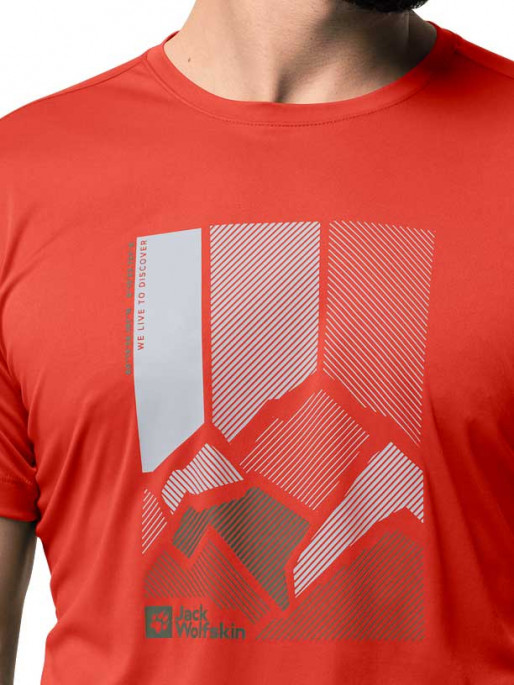 JACK WOLFSKIN Muška majica PEAK GRAPHIC T M
