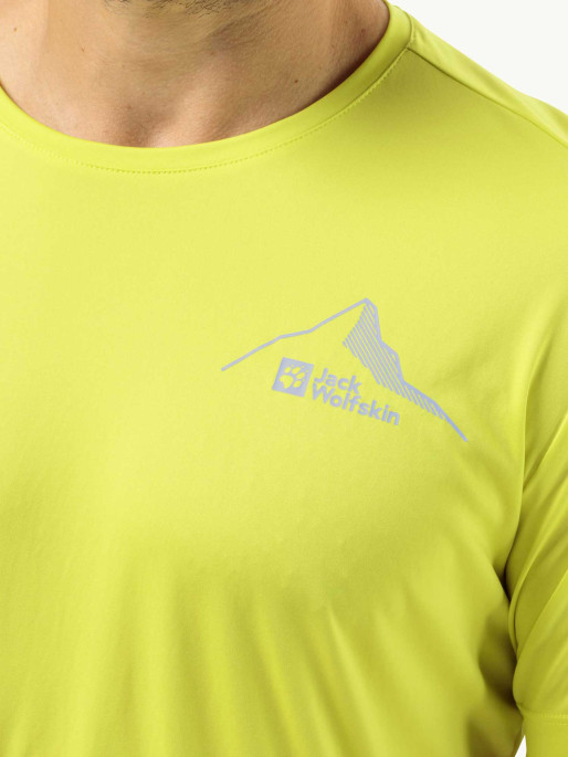 JACK WOLFSKIN Κοντομάνικη Μπλούζα PEAK GRAPHIC T M