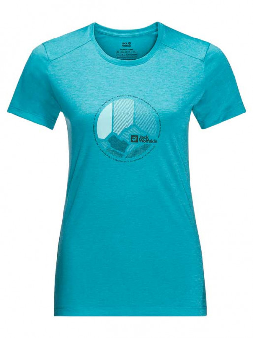 JACK WOLFSKIN Ženska majica CROSSTRAIL GRAPHIC T W