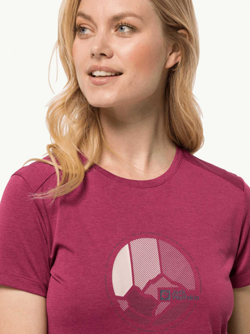 JACK WOLFSKIN Tricou Crosstrail Graphic T W