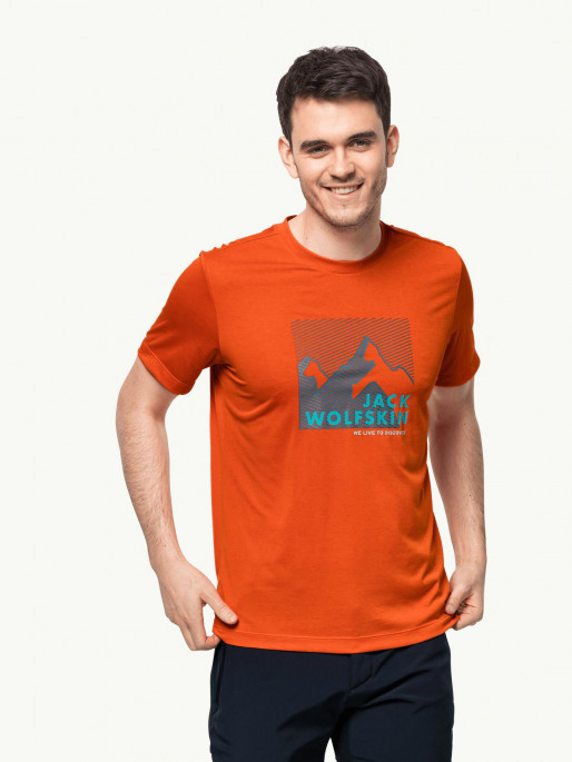 JACK WOLFSKIN Κοντομάνικη Μπλούζα M HIKING S/S GRAPHIC T