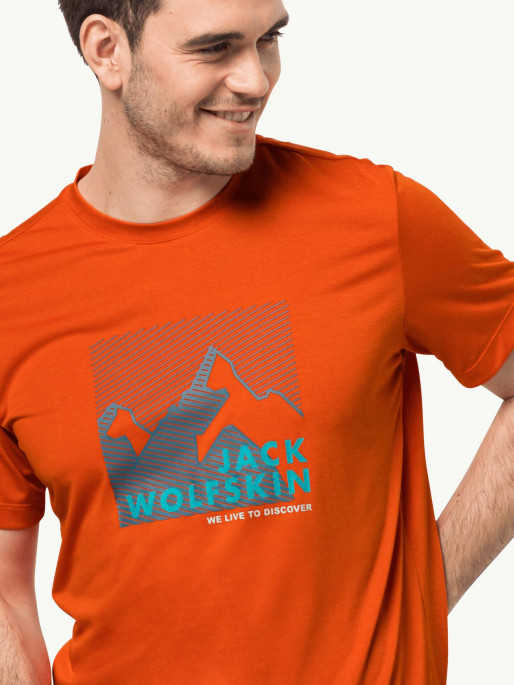 JACK WOLFSKIN Κοντομάνικη Μπλούζα M HIKING S/S GRAPHIC T