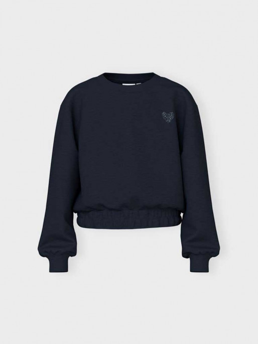 NAME IT NKFVILUNA LS SHORT BOXY SWEAT BRU O1 Sweatshirt