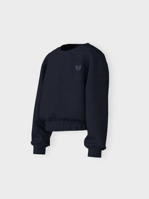 NAME IT NKFVILUNA LS SHORT BOXY SWEAT BRU O1 Sweatshirt