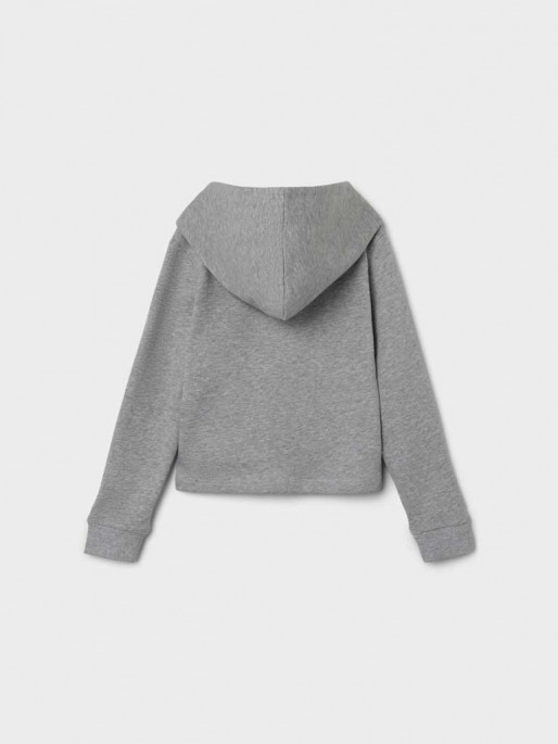 NAME IT NKFLAYLA LS SHORT SWEAT CARD WH BRU Hoodie