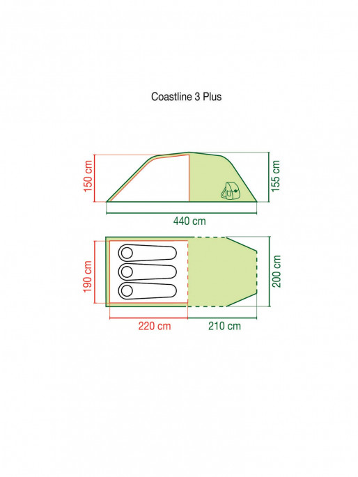 COLEMAN COASTLINE 3 PLUS Tent