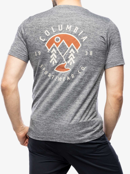 COLUMBIA Tricou Kwick Hike Back Graphic Ss