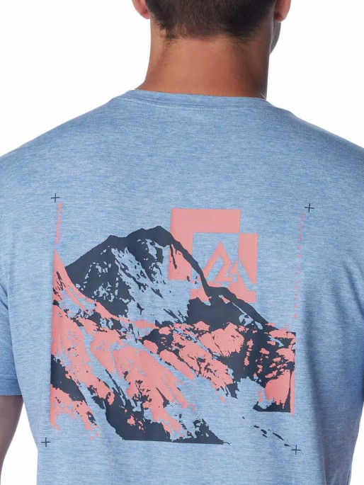 COLUMBIA Tricou Kwick Hike Back Graphic Ss