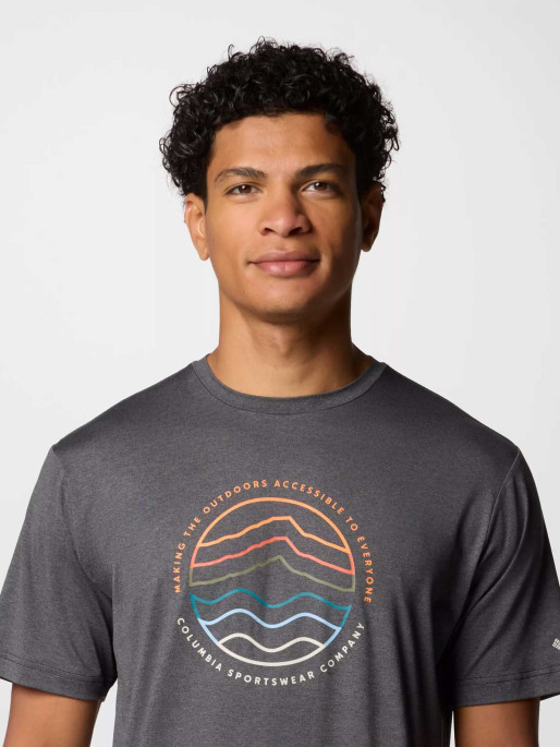 COLUMBIA Tricou Kwick Hike Graphic Ss