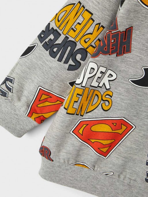 NAME IT Bluza Nmmsolo Superfriends Sweat Bru Wab