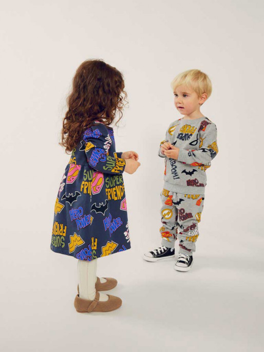 NAME IT Bluza Nmmsolo Superfriends Sweat Bru Wab