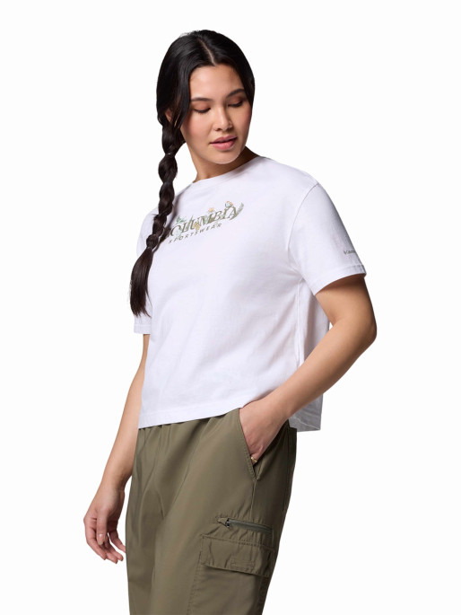 COLUMBIA Tricou Rolling Bend Graphic Relaxed Crop Ss