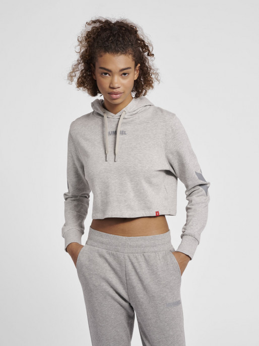 HUMMEL TEAM hmlLEGACY WOMAN Cropped Hoodie