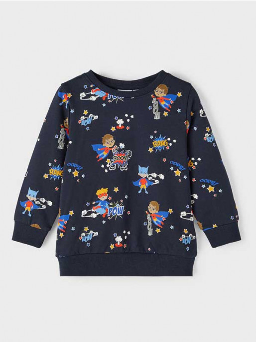 NAME IT Bluza Nmmludvig Sweat Box Bru