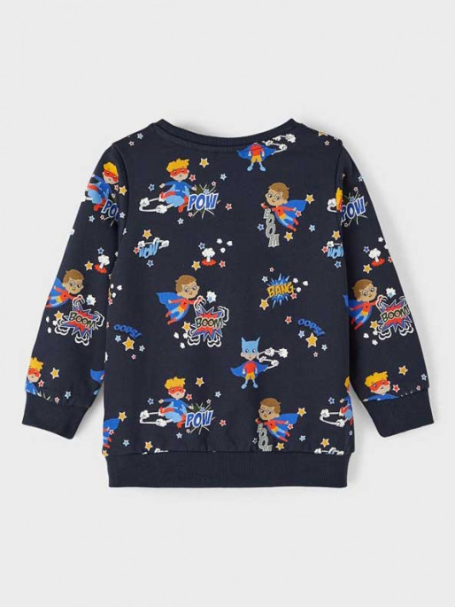 NAME IT Bluza Nmmludvig Sweat Box Bru