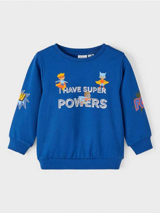 NAME IT Bluza Nmmludvig Sweat Box Bru