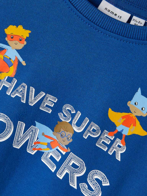 NAME IT Bluza Nmmludvig Sweat Box Bru