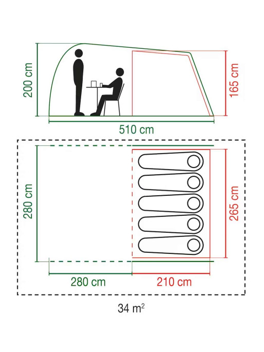 COLEMAN Палатка TENT WATERFALL 5